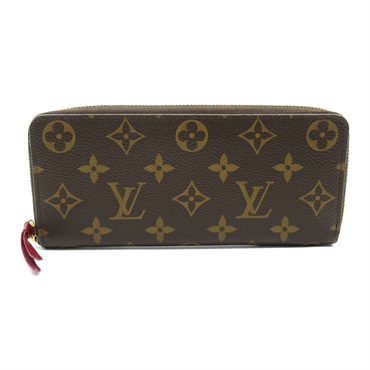 LOUIS VUITTON Portefeuille Clemence wallet M60742 Monogram canvas Brown Used LV