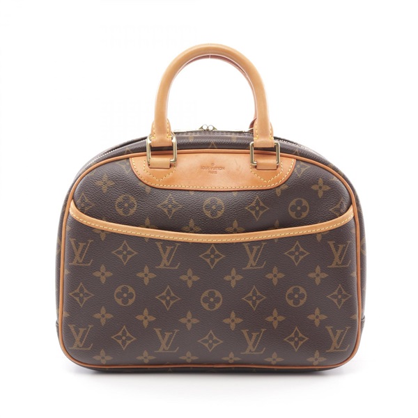 LOUIS VUITTON Trouville Boston Hand Bag M42228 Monogram Canvas Used  LV Women