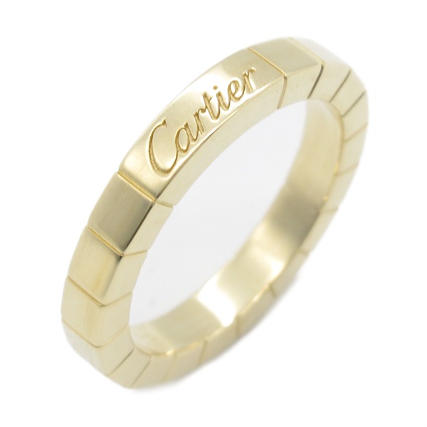 CARTIER Laniere Ring 18KYG Yellow Gold Used women US size 5.25 #50