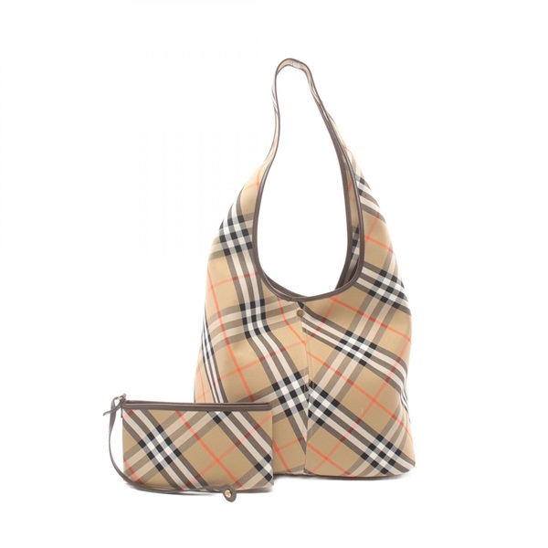 BURBERRY Vintage check Shoulder Bag 8094145 canvas leather Beige Brown NEW Women