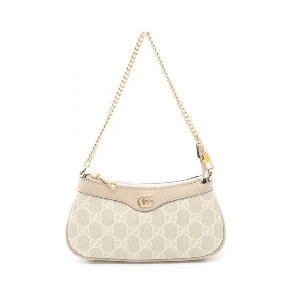 GUCCI Ophidia Mini GG Supreme Hand bag 764960FACJT9641 canvas leather Beige NEW