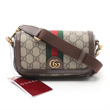 GUCCI Ophidia GG Supreme Super Mini Shoulder Bag 795466FABIA9741 canvas leather