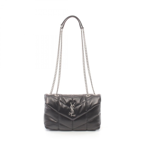 SAINT LAURENT Puffer Toy Shoulder Bag 7593371EL001000 leather Black NEW Women