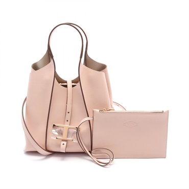 TOD'S Timeless Mini Shopping Shoulder Hand bag XBWTSBA9100Q8EM030 leather Pink