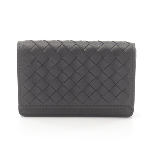 BOTTEGA VENETA Intrecciato Card Holder 133945V00168806 leather Black NEW unisex