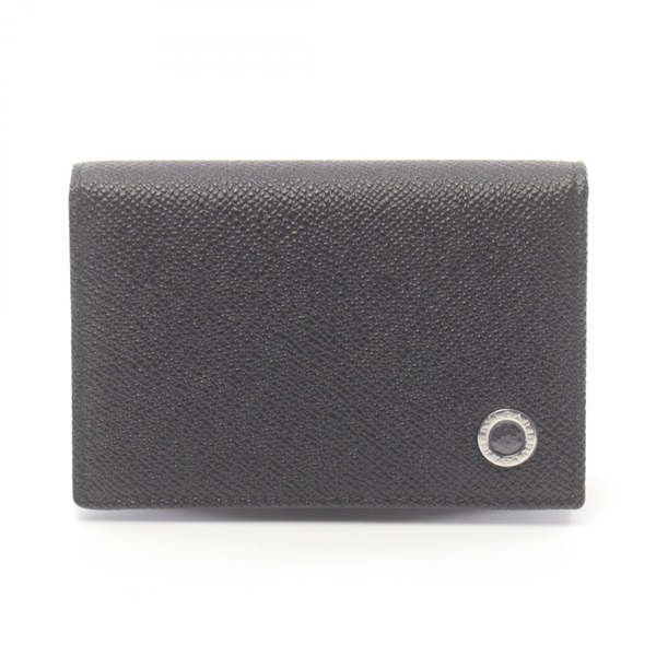 BVLGARI Bulgari Man Card Case holder A 30400BLK leather Black NEW mens