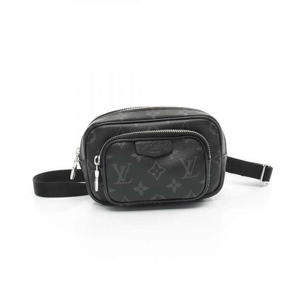LOUIS VUITTON outdoor pochette Waist bag M30755 Taigalama leather Black Used LV
