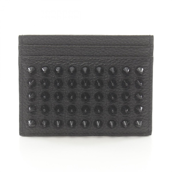 Christian Louboutin KIOS Card Case holder studs 1175211CM53 leather Black