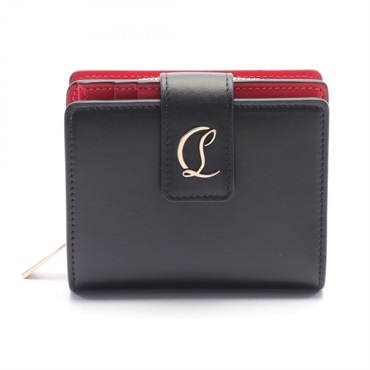 Christian Louboutin LOUBI54 Ruby Bi-fold wallet purse 3245164CM6S leather Black