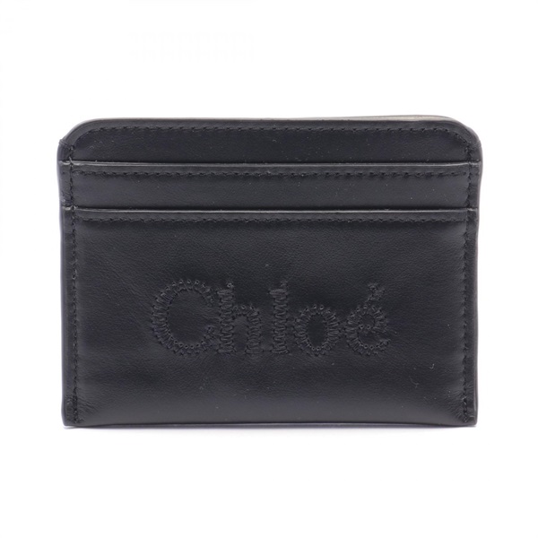 Chloe Card Case holder purse CHC23SP868I10001 leather Black