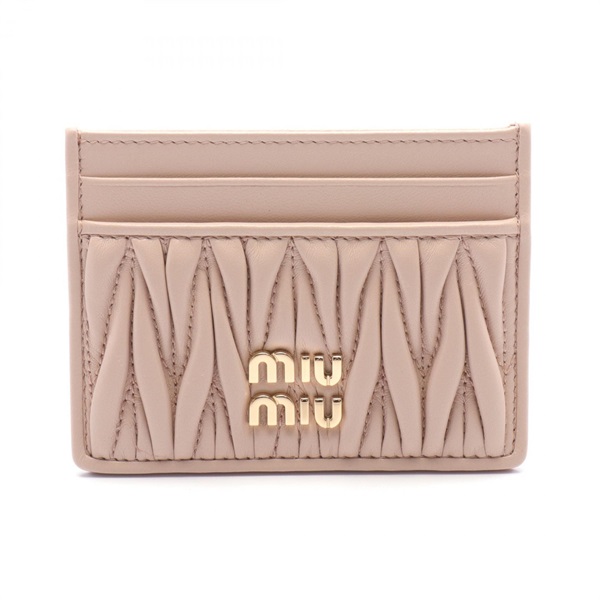 Miu Miu MATELASSE Card Holder 5MC0762FPPF0236 leather Pink NEW Women