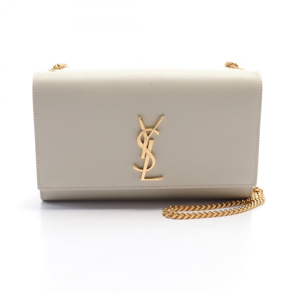 SAINT LAURENT PARIS Kate chain crossbody Shoulder Bag 364021 leather Beige