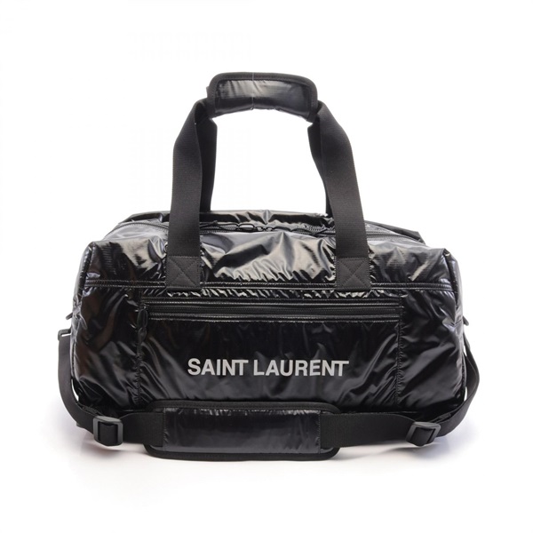 SAINT LAURENT PARIS NUXX Duffel Boston shoulder crossbody bag 581374 Nylon Black