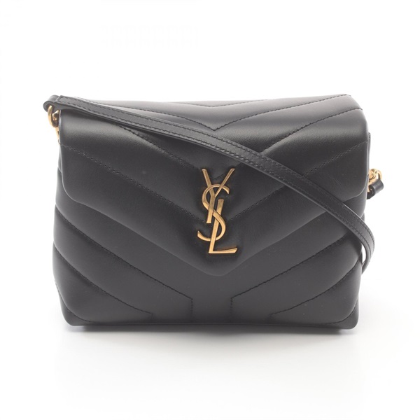 SAINT LAURENT LOULOU TOY Shoulder crossbody Bag 678401DV7071000 leather Black