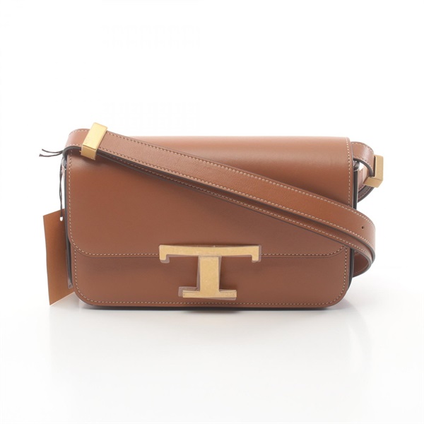 TOD'S T Timeless Micro Shoulder crossbody Bag XBWTTTC0000RORS410 leather Brown