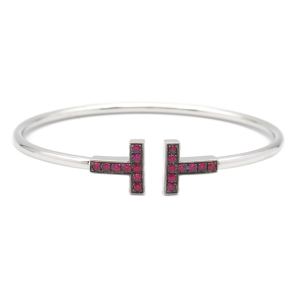 TIFFANY＆CO T-wire Ruby Bracelet 18KWG White Gold Pink Used Women