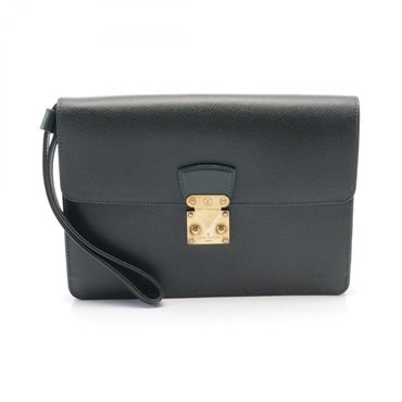 LOUIS VUITTON Pochette Kourado clutch bag M30194 Taiga leather Epicea Used mens