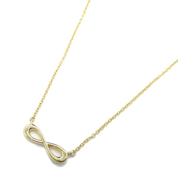 TIFFANY＆CO Infinity Mini Necklace pendant K18 Yellow Gold Used