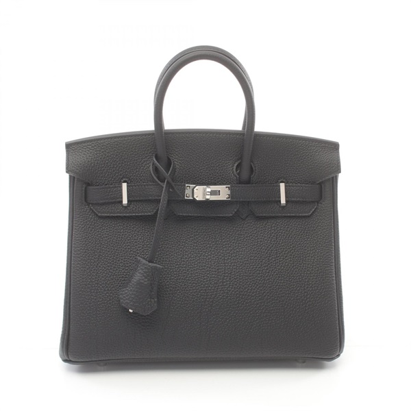 HERMES Birkin 25 Hand bag 041344CK Togo leather SHW Black Used Women