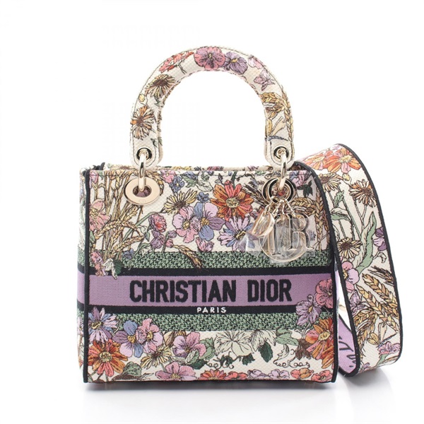 Christian Dior LADY D-LITE Medium Hand crossbody tote bag M0565OEBS20E canvas