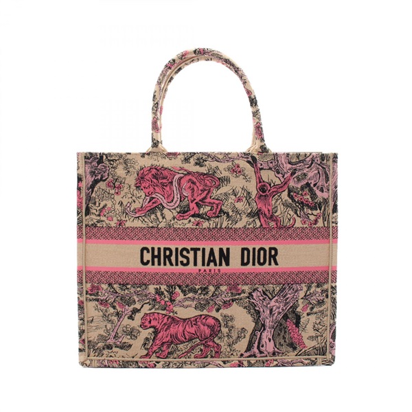 Christian Dior Dioriviera Large Toile de Jouy Sauvage Raffia Bag M1286ZEGO03