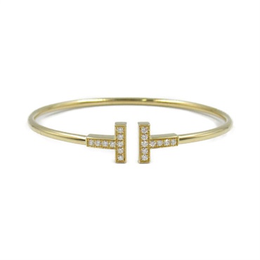TIFFANY＆CO T-wire Diamond Bracelet 18KYG Yellow Gold Used Women