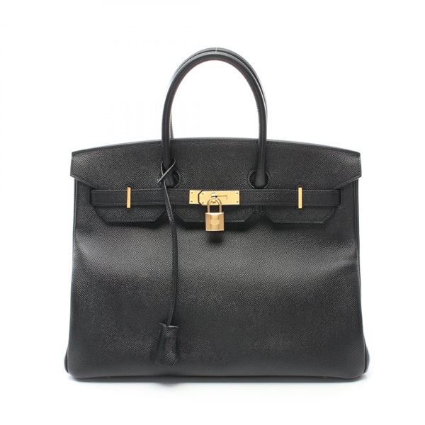 HERMES Birkin 35 Hand bag A Epsom Black Used GHW