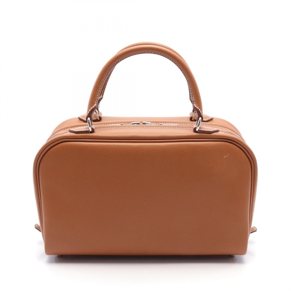 HERMES Sac Envie 26 Hand bag K Epsom Brown Gold Used SHW
