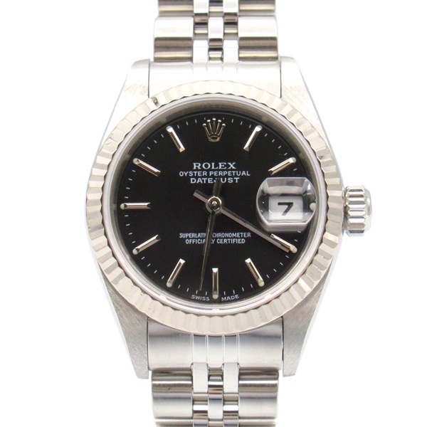 ROLEX Datejust P Wrist Watch 79174 Automatic K18 WG White Gold SS Used Women