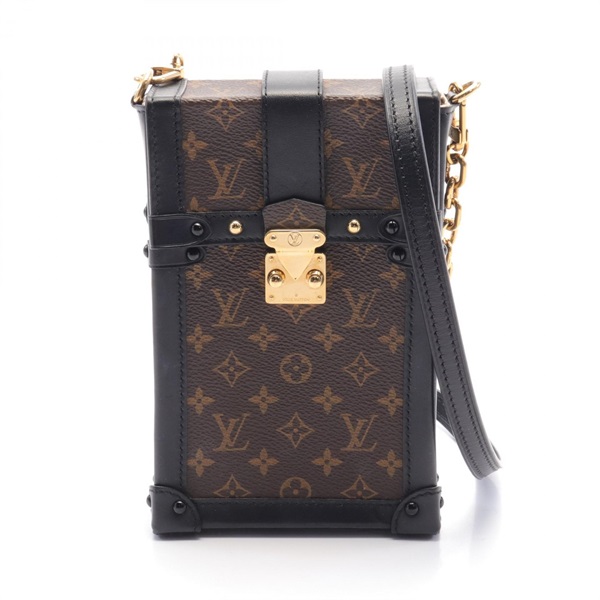 LOUIS VUITTON Vertical Pochette Trunk Shoulder Bag M63913 Monogram canvas