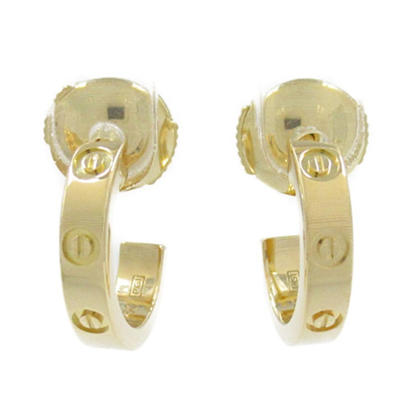 CARTIER Mini love Pierced earrings 18KYG Yellow Gold Used women