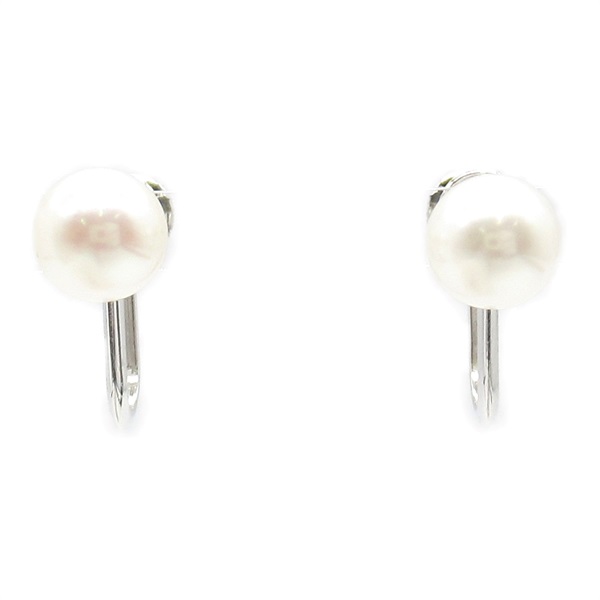 MIKIMOTO Akoya Pearl Earrings 14KWG white gold Used women