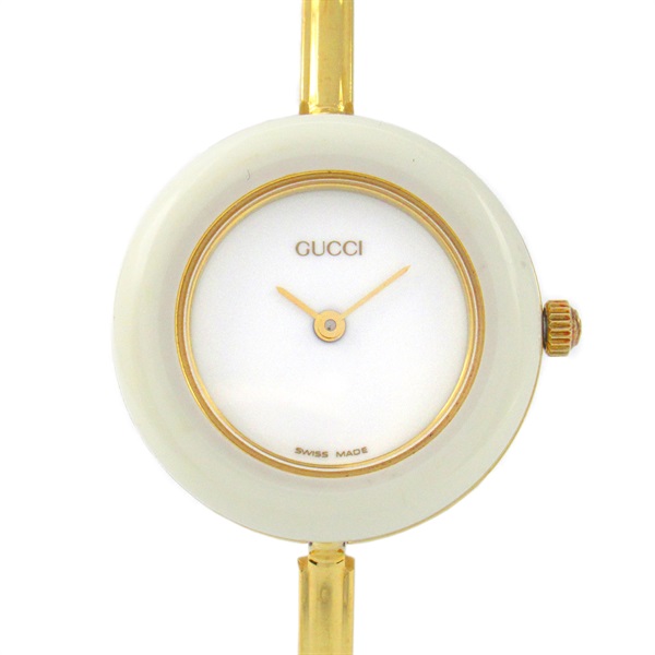 GUCCI Change bezel Wrist Watch 11/12.2 Quartz Gold Plated Used Women