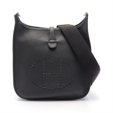 HERMES Evelyne 3 PM Shoulder crossbody Bag W 056277CC Taurillon Clemence BK GHW