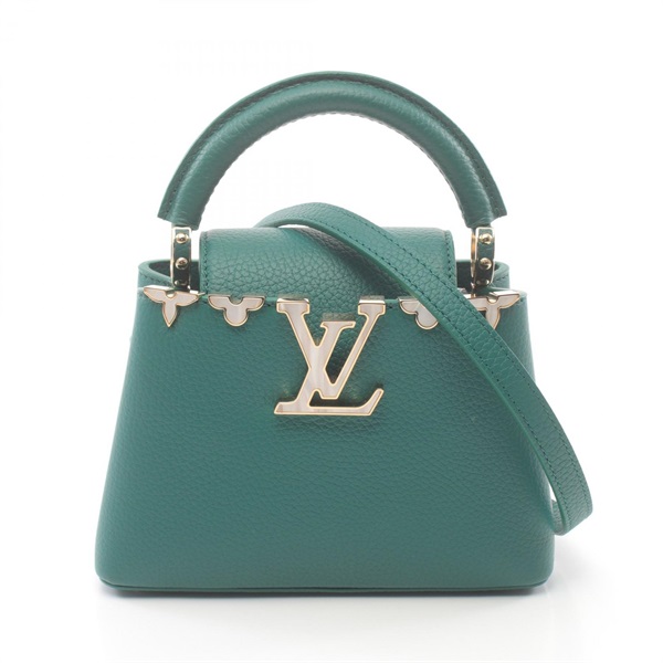 LOUIS VUITTON Capucines MINI Crossbody Hand bag M23766 Taurillon Leather green