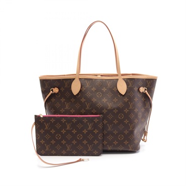 LOUIS VUITTON Neverfull MM Tote Bag M41178 Monogram canvas Brown Pivoine Used LV