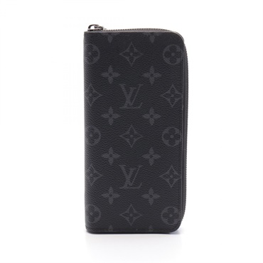 LOUIS VUITTON Zippy Wallet Vertical wallet M62295 Monogram eclipse canvas Black