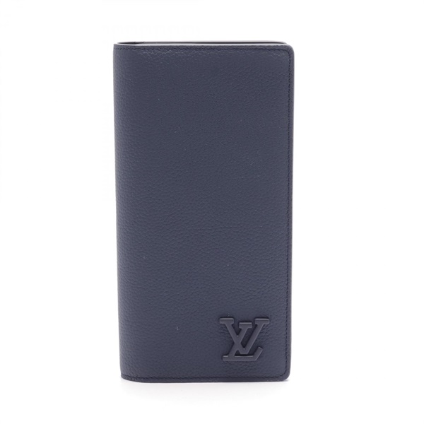 LOUIS VUITTON Zippy Wallet Vertical Bifold purse M81810 Aerogram Navy Used mens