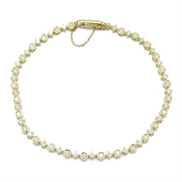 JEWELRY Diamond Bracelet 18KYG Yellow Gold Used Women