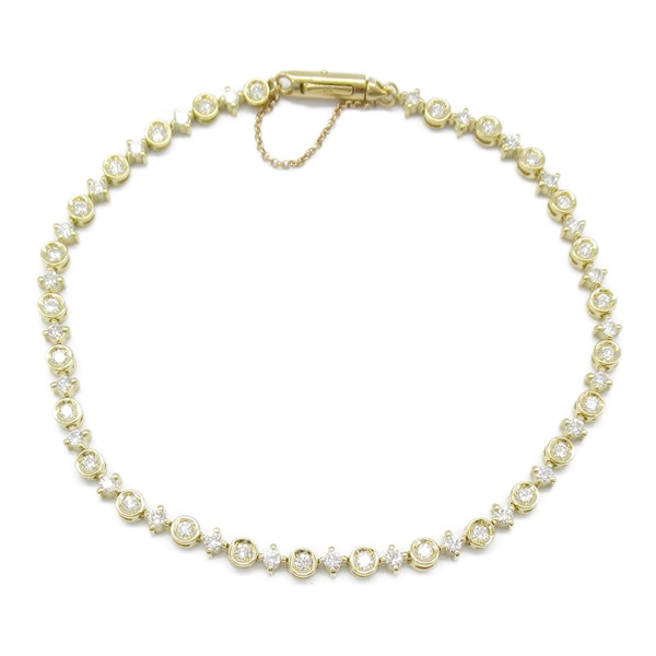 JEWELRY Diamond Bracelet 18KYG Yellow Gold Used Women