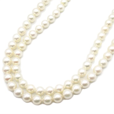 JEWELRY Pearl Long Necklace Silver925 Pearl White Used women