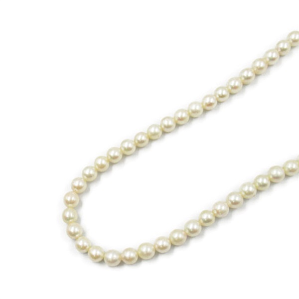 JEWELRY Pearl Necklace Silver925 Pearl White Used women