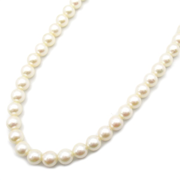 JEWELRY Pearl Necklace Silver925 Pearl White Used women