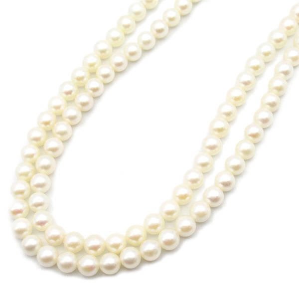 JEWELRY Pearl Necklace Silver925 White Used women