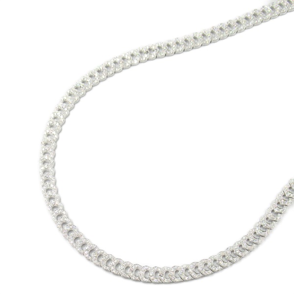 CARTIER C de Cartier Necklace Diamond 18KWG White Gold Used women