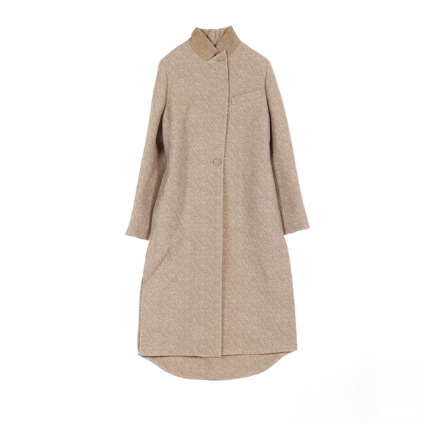 FENDI long coat IT36 wool silk Brown Used