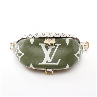 LOUIS VUITTON Bumbag MM Waist bag M44611 Monogram Giant canvas Khaki used women