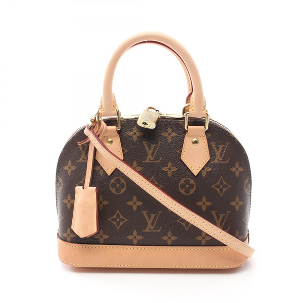 LOUIS VUITTON Alma BB 2way Handbag M53152 Monogram canvas Brown Used Women LV