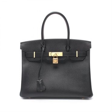 HERMES Birkin 30 Hand bag Y 041701CC Epsom leather Black GHW Used