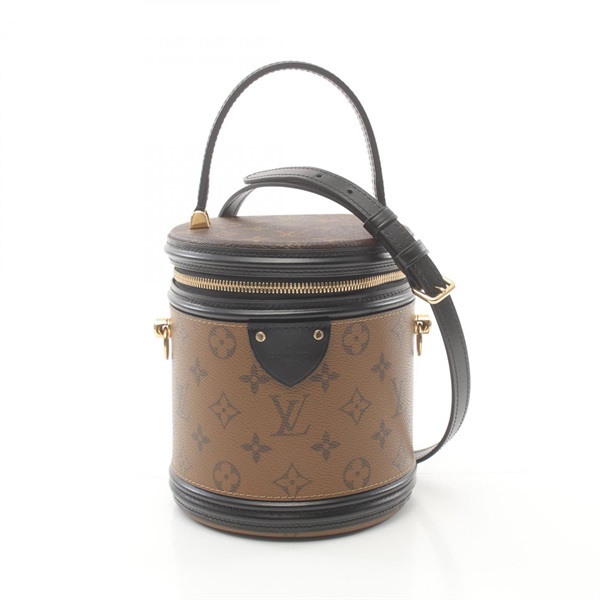 LOUIS VUITTON Cannes 2way Handbag M43986 Monogram Reverse Brown Black Used Women